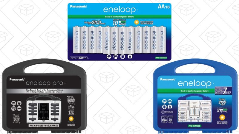 16-Pack Eneloop AA Batteries | $25 | AmazonEneloop Pro Power Pack | $35 | AmazonEneloop Power Pack | $35 | Amazon